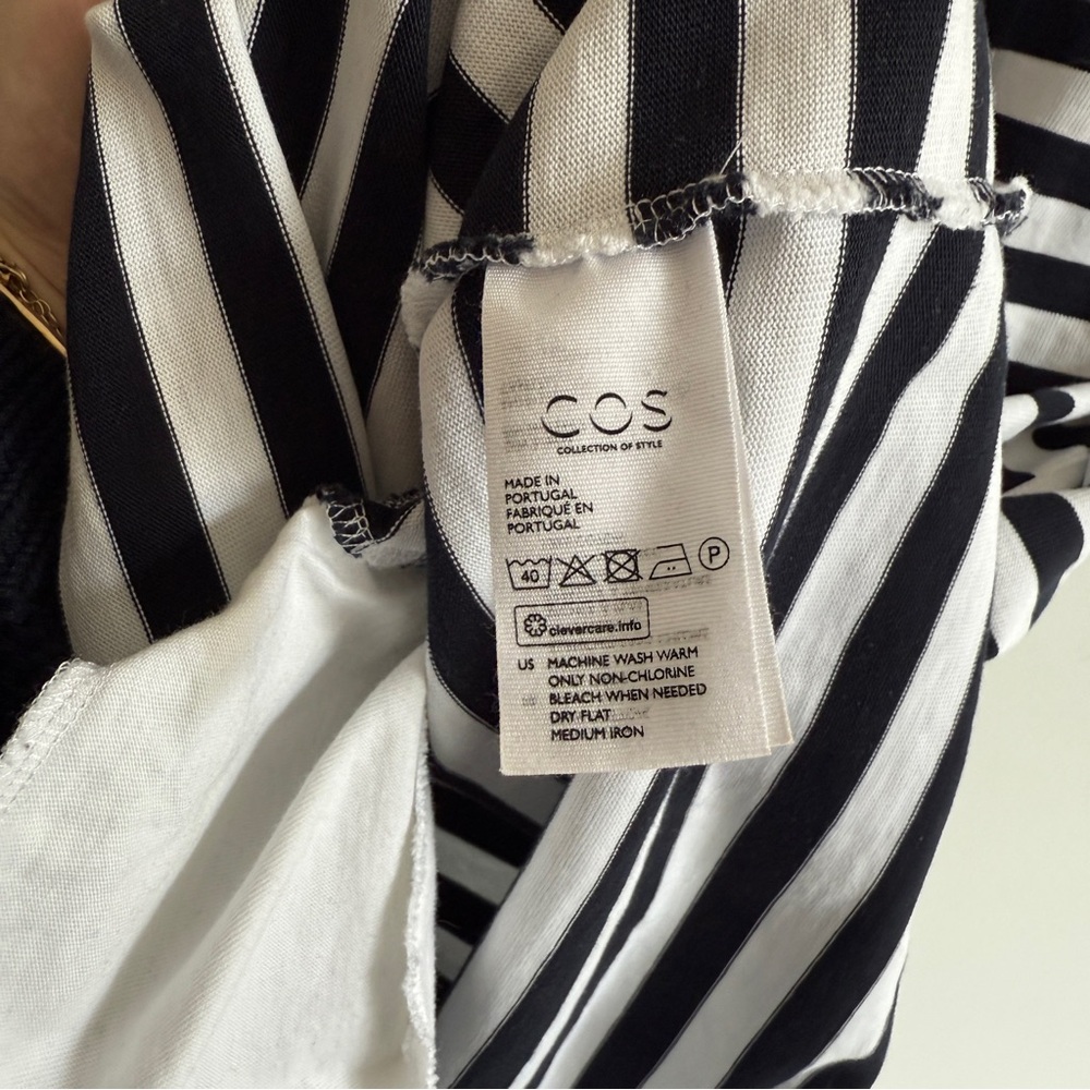 COS Striped Cotton Dress, M - Picture 9 of 9